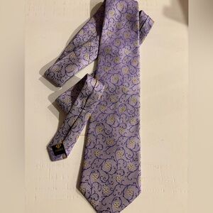 Faberge Lavender/PurpleFloral Patterned Men’s Silk Tie great condition